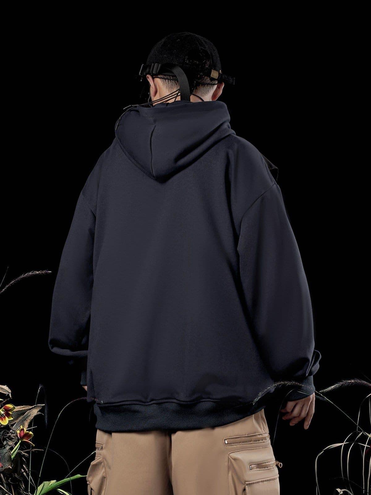 Patchwork Vest Hoodie
