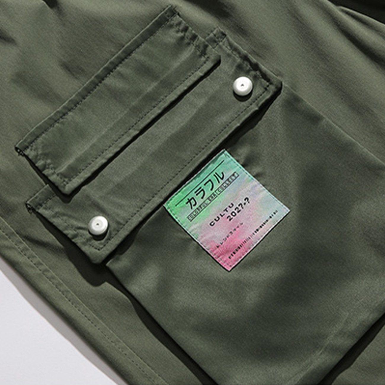 Color Label Big Pocket Cargo Shorts
