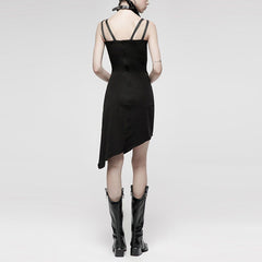 Dark Rock Punk Elastic Irregular Dress