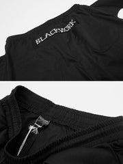 "Blackwork" Bat Wings Shorts