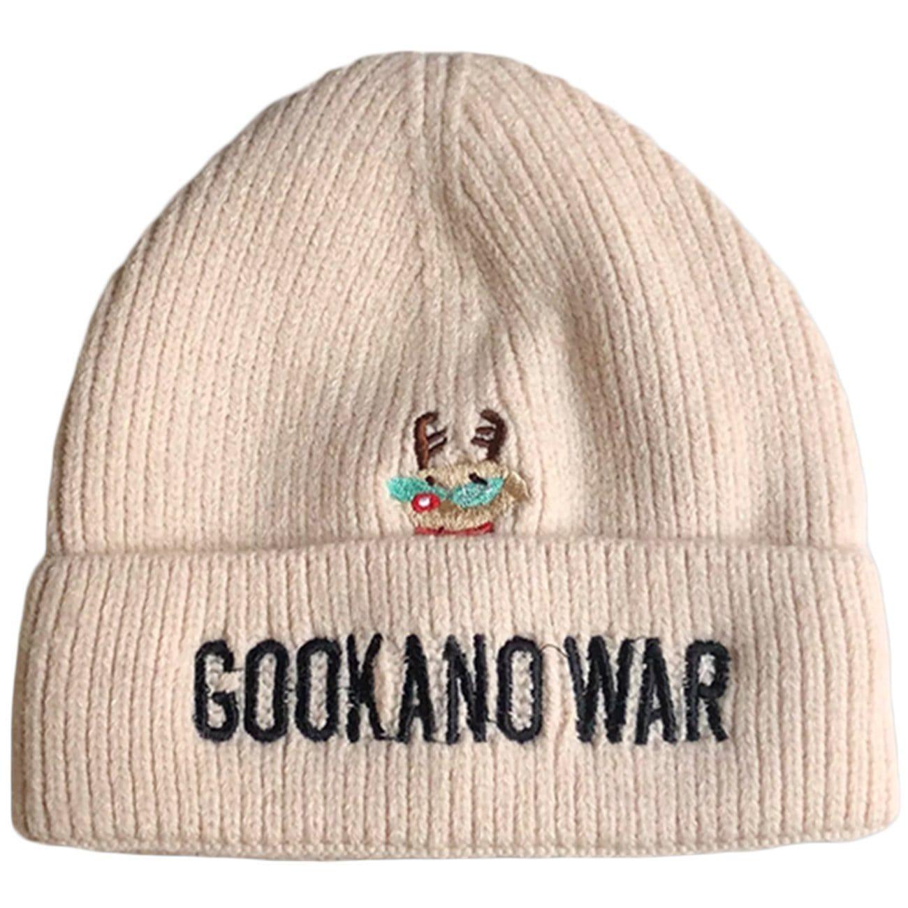 Cute Elk Embroidery Knit Cap