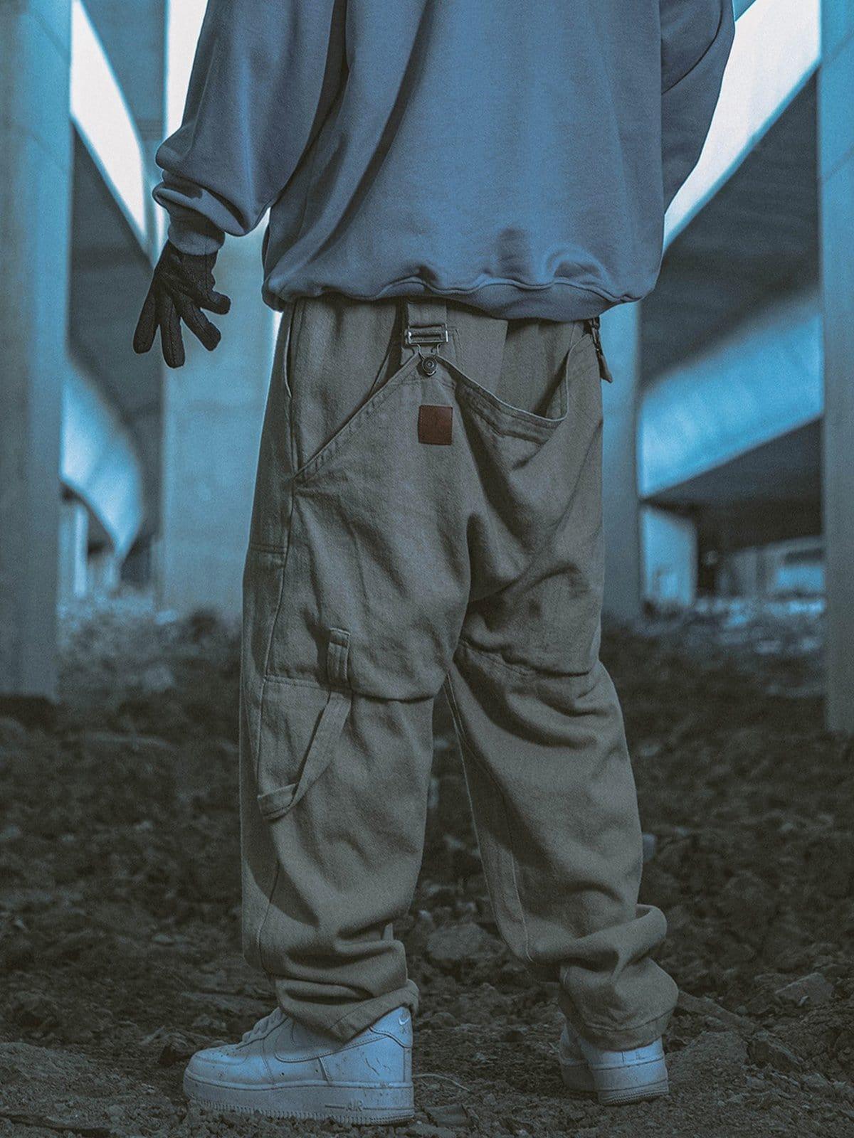 Fake Two Strap Cargo Pants