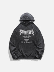 Gothic Alphabet Cut Hoodie