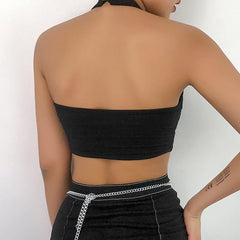 Sexy Mesh Halterneck Vest
