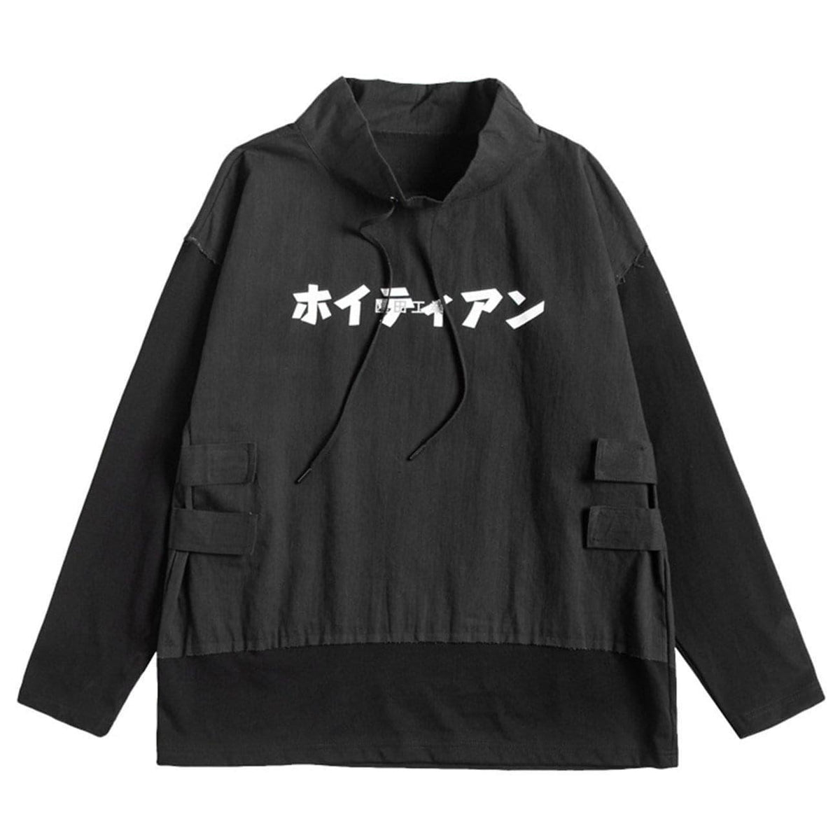 Dark Patchwork Print Sweatshirt