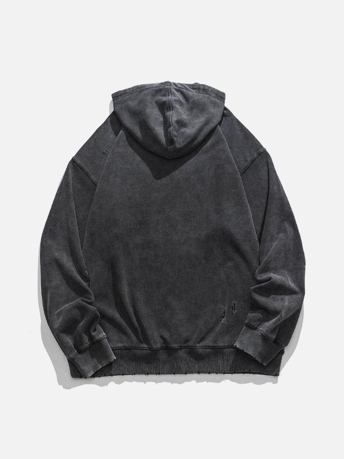 Gothic Alphabet Cut Hoodie