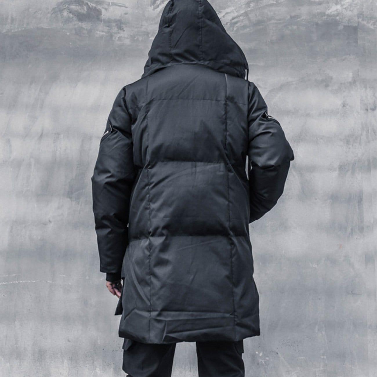 Personalized Diagonal Zipper Winter Coat