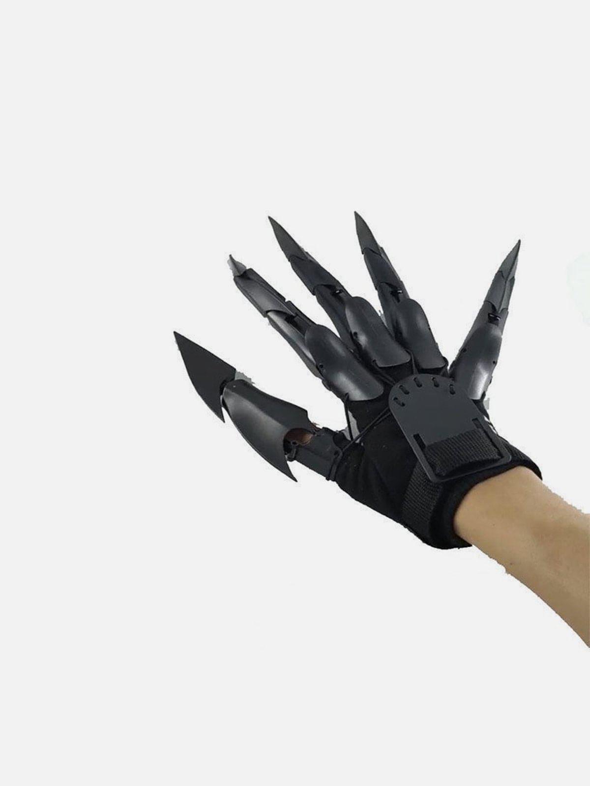 Detachable Knuckle Hand Claws Mechanical Gloves