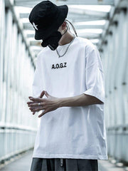 Function Reflective Letter Print Tee