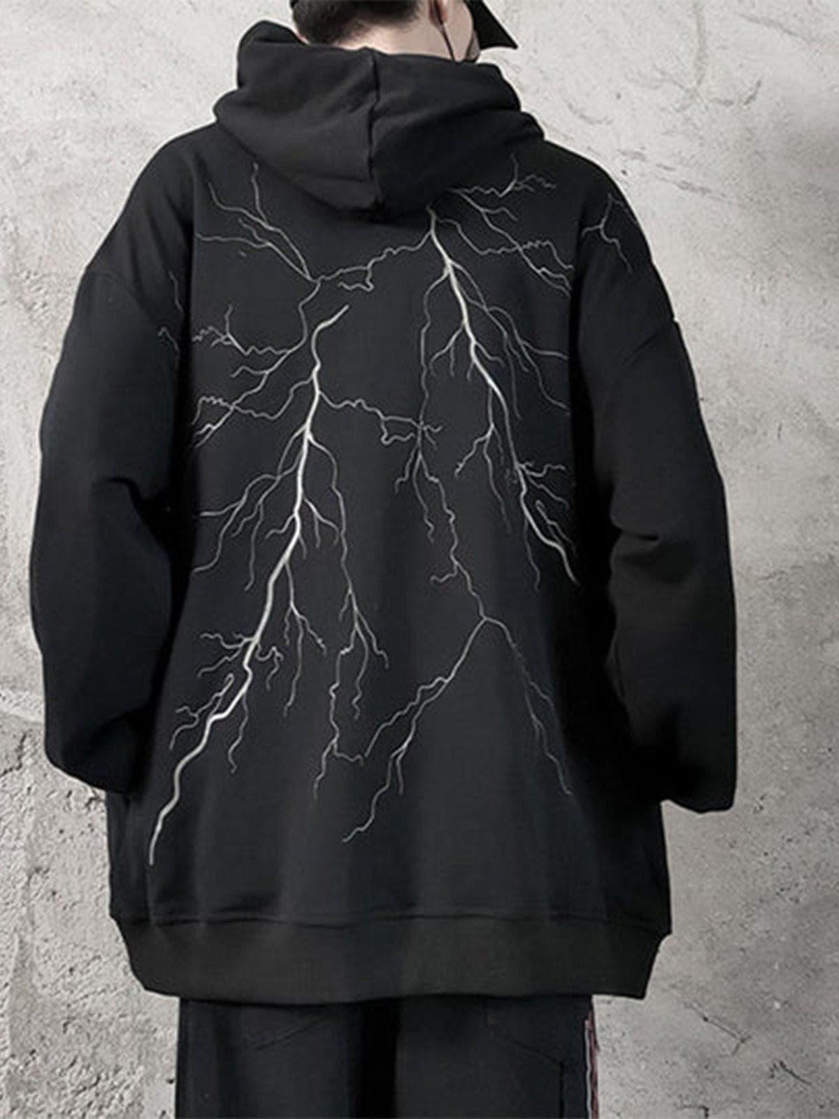 Dark Lightning Butterfly Chain Hoodie