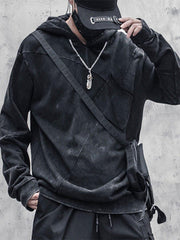 Function Vintage Patchwork Washed Hoodie