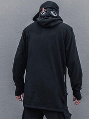 Dark Zipper Multi-pocket Sunglasses Hoodie