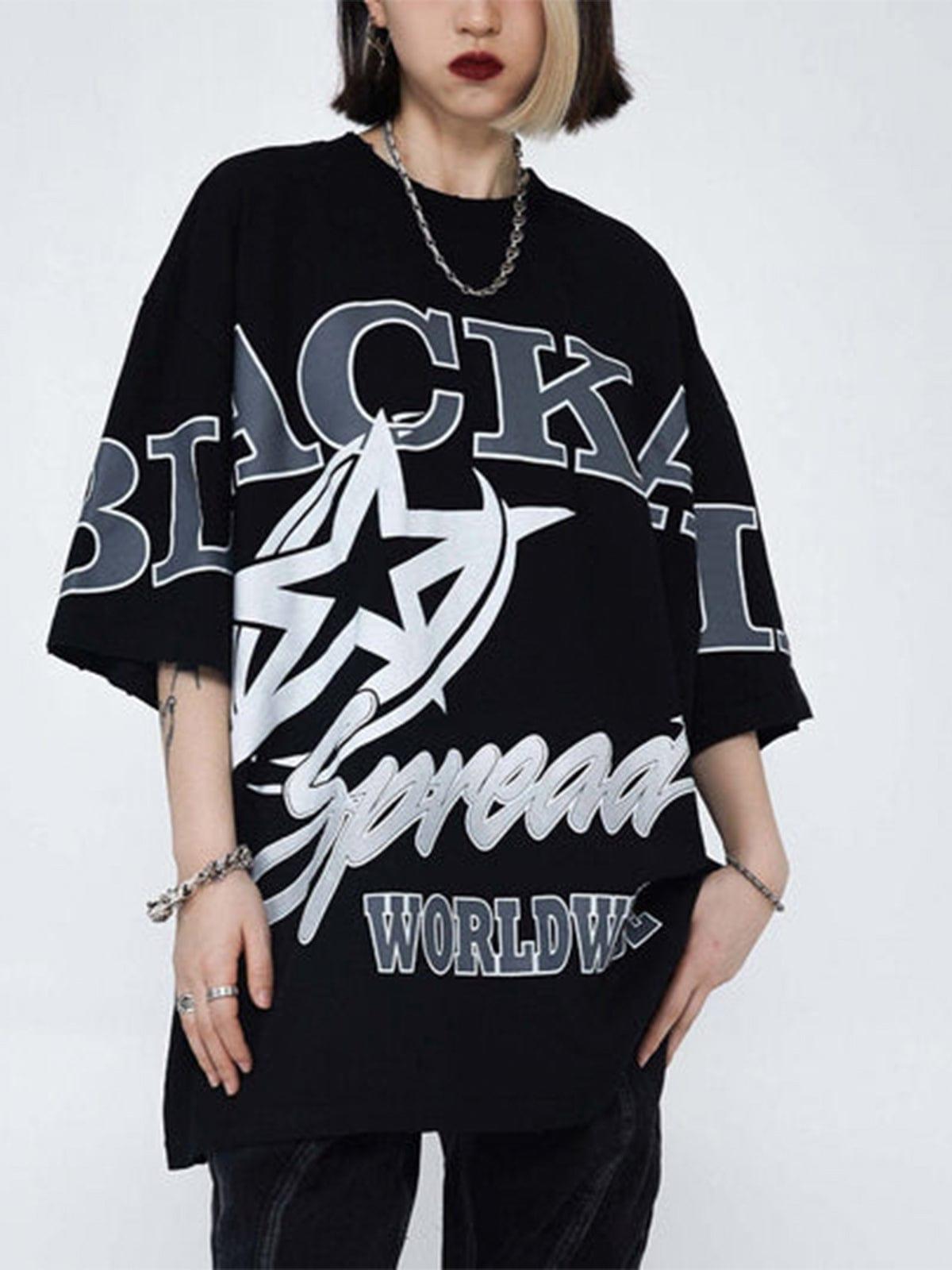 Cut Star Letters Graphic Tee