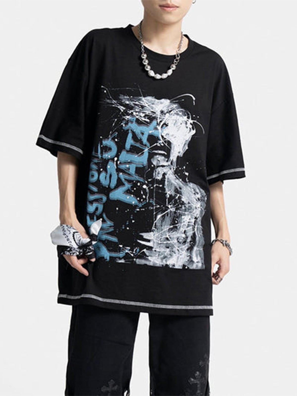 Splash Ink Letters Graphic Tee