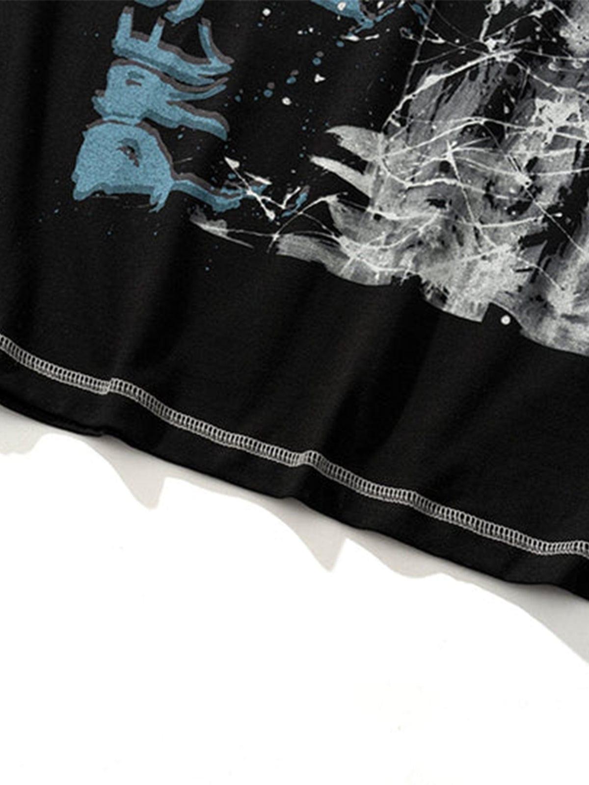 Splash Ink Letters Graphic Tee