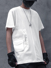 Dark Functional Zipper Pockets Tee