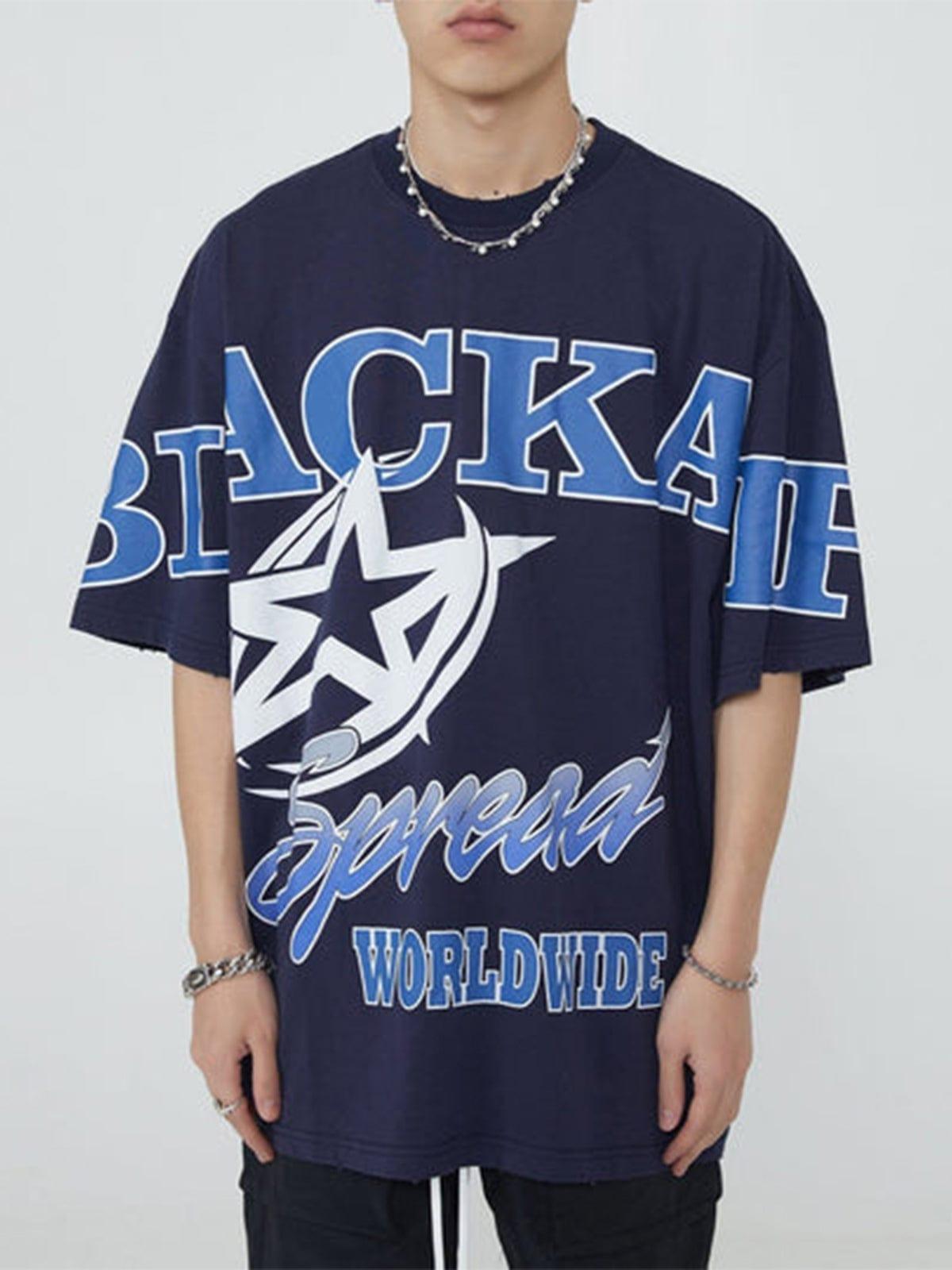 Cut Star Letters Graphic Tee