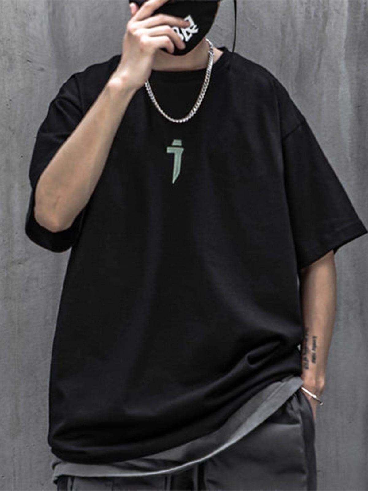 Cyberpunk Devil Embroidery Tee