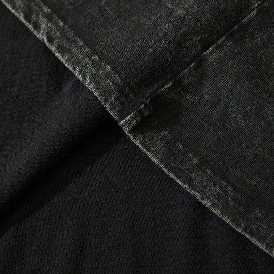 Cross Print Washed Graphic Tee