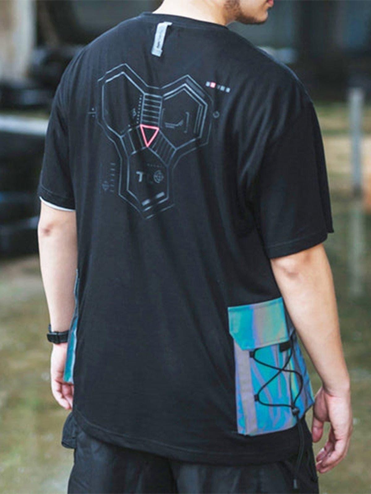 Functional Reflective Pocket Cotton Tee