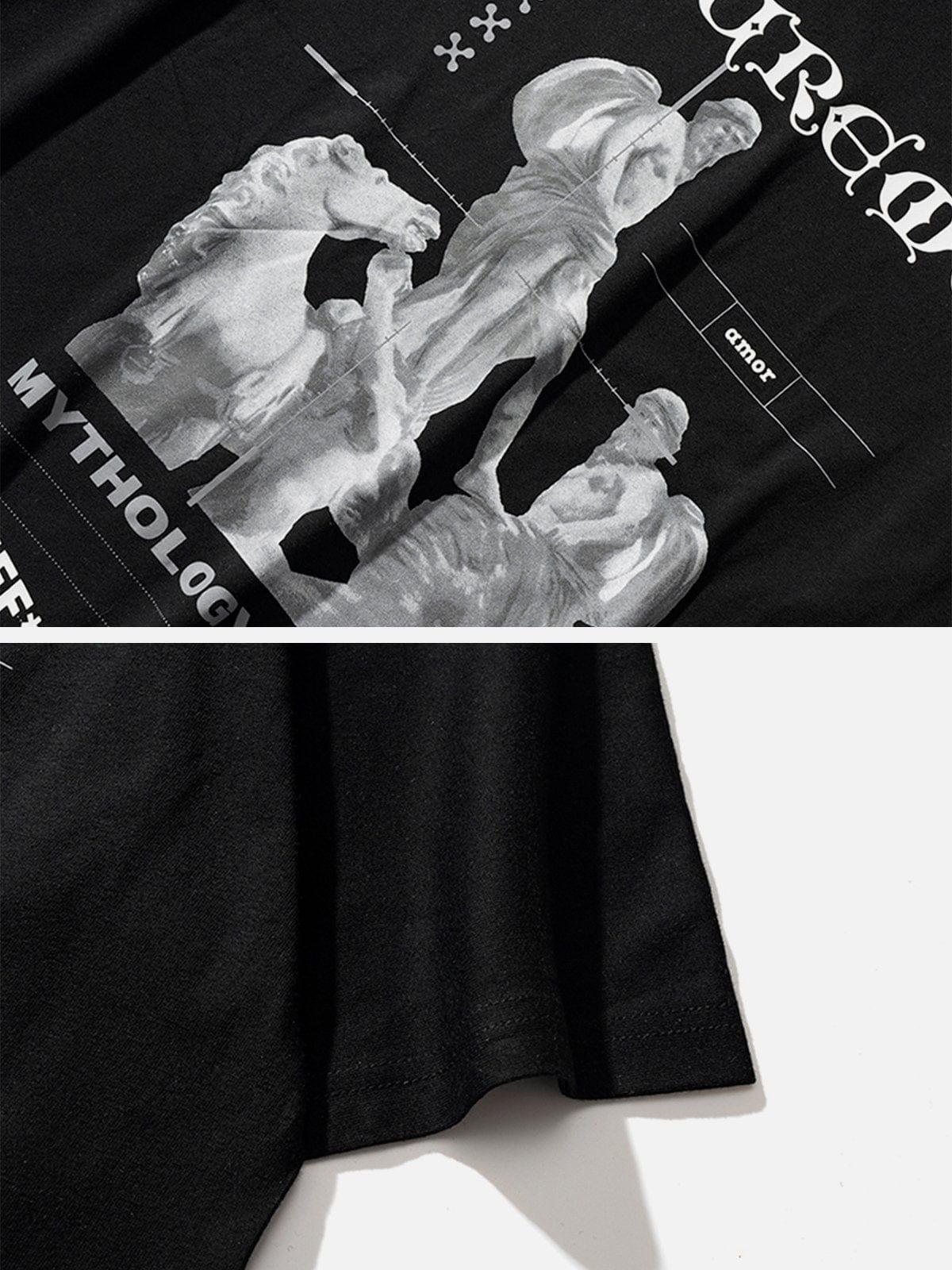 Angel Statue Rivet Graphic Tee