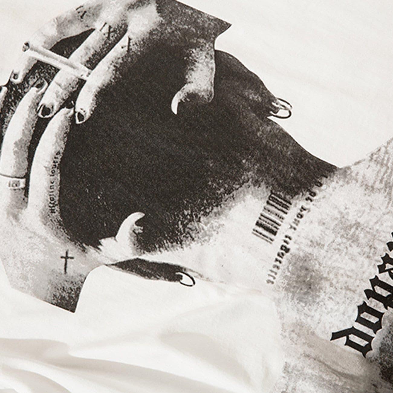 Phantom Alphabet Prisoner Print Sweatshirt