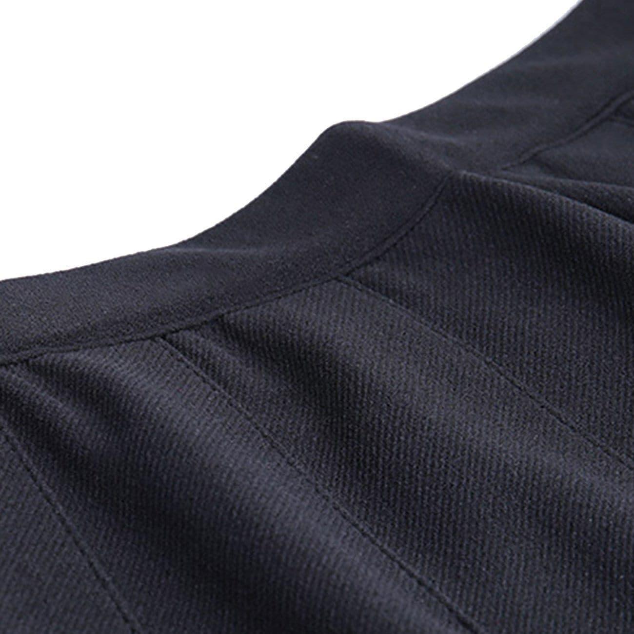 Dark Cross Print High-waist Pleated Skirt