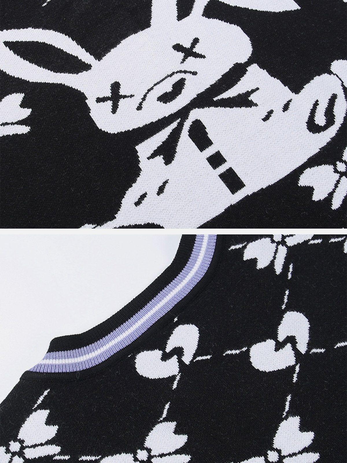 Rabbit Print Sweater Vest