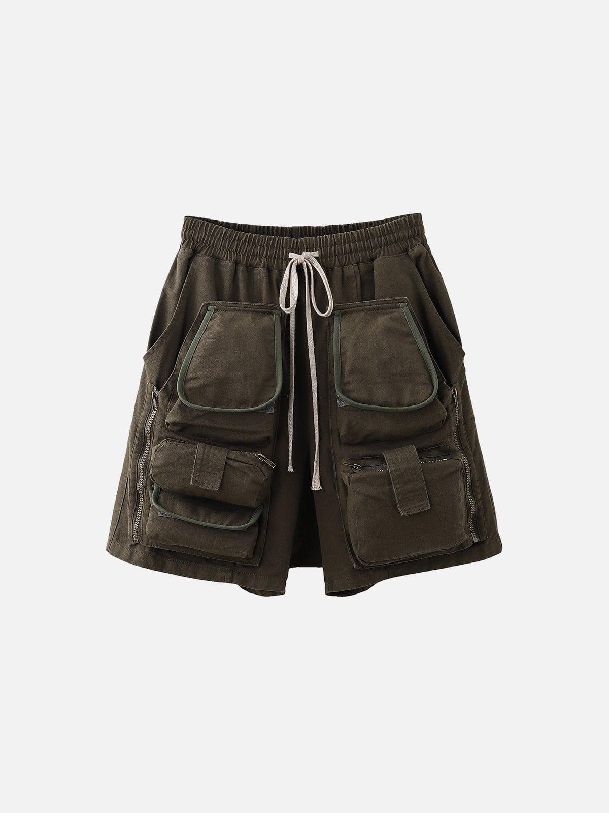 Removable Pockets Cargo Shorts