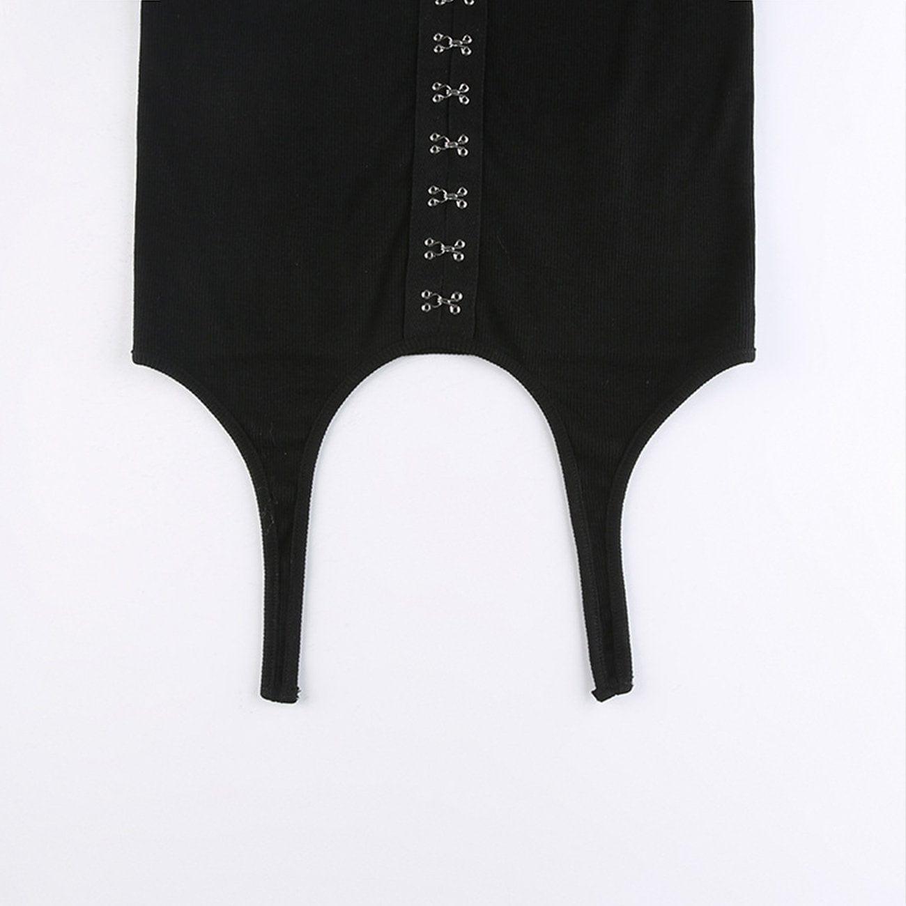 Irregular Personalized Buckle Dress