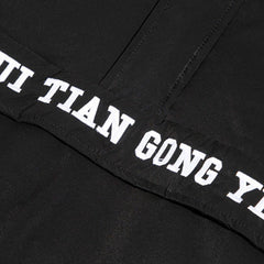Functional Half Zip Up Embroidery Winter Coat