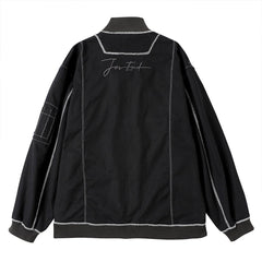 Multiple Zipper Pockets Jacket