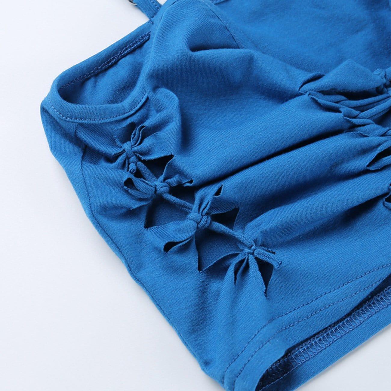 Bow Tie Hollowout Vest