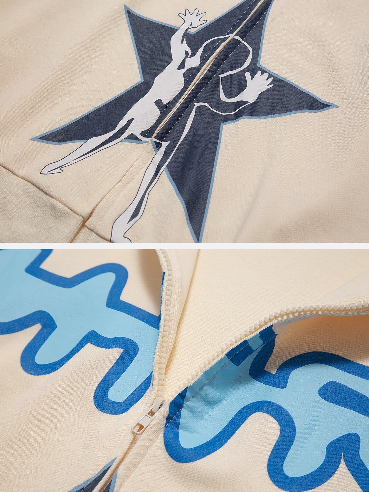 Star Kid Print Hoodie