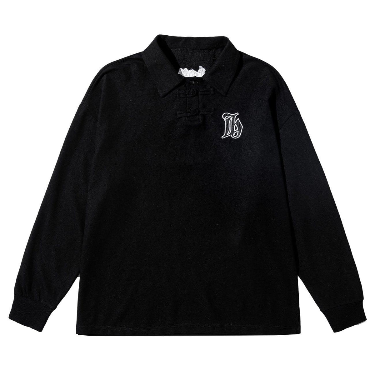 Solid Color Embroidery Sweatshirt