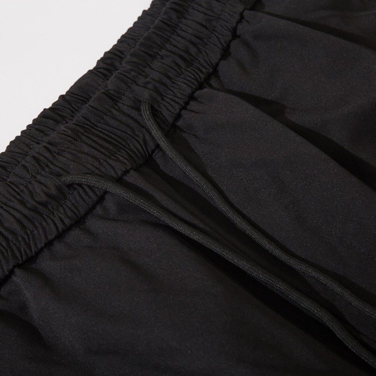Ribbon Fold Buckle Cargo Pants