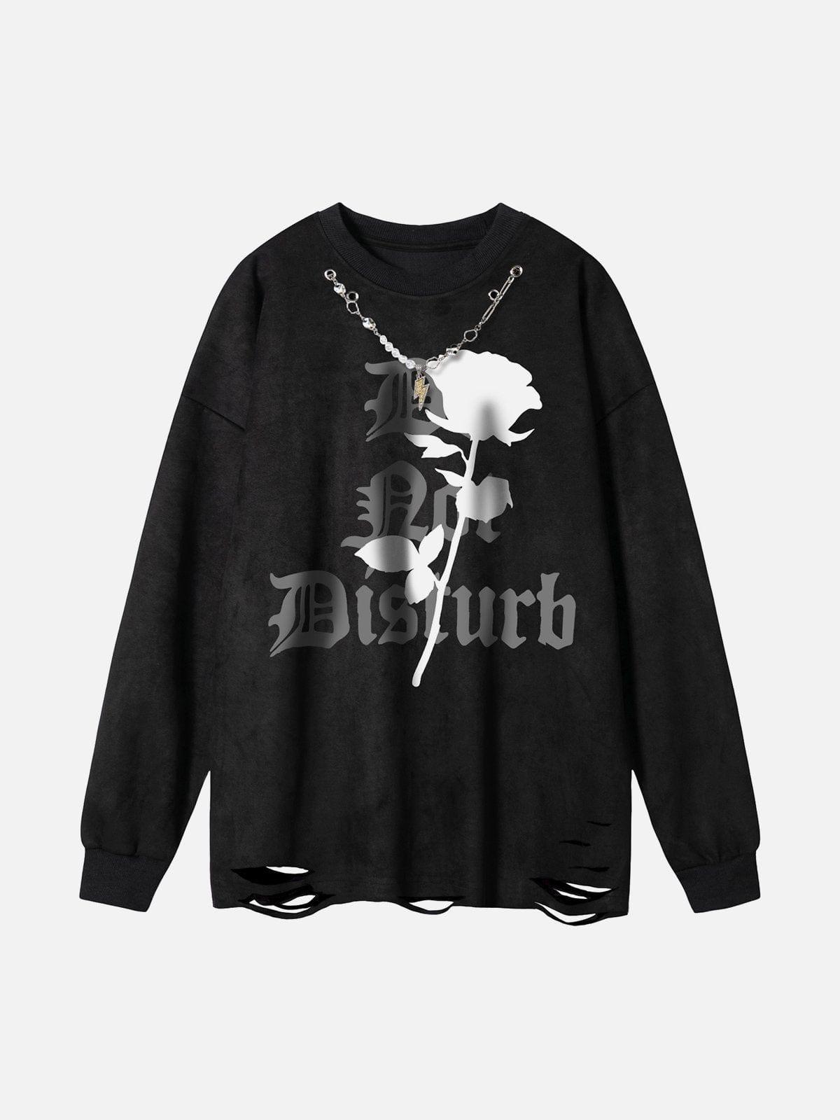 Rose Necklace Sweatshirt