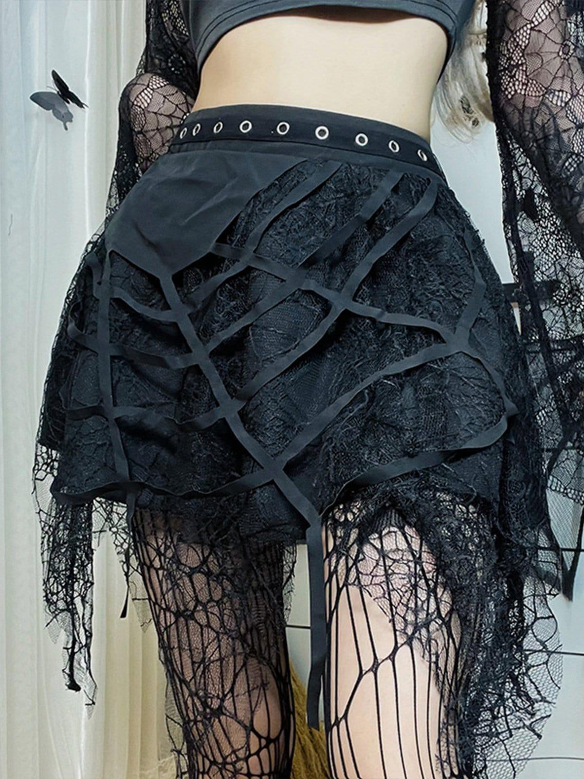 Lace Spider Web Skirt