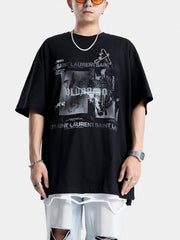 Paper Clip Skeleton Graphic Tee