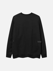 Patchwork Schoolbag Buckle Sweatshirt
