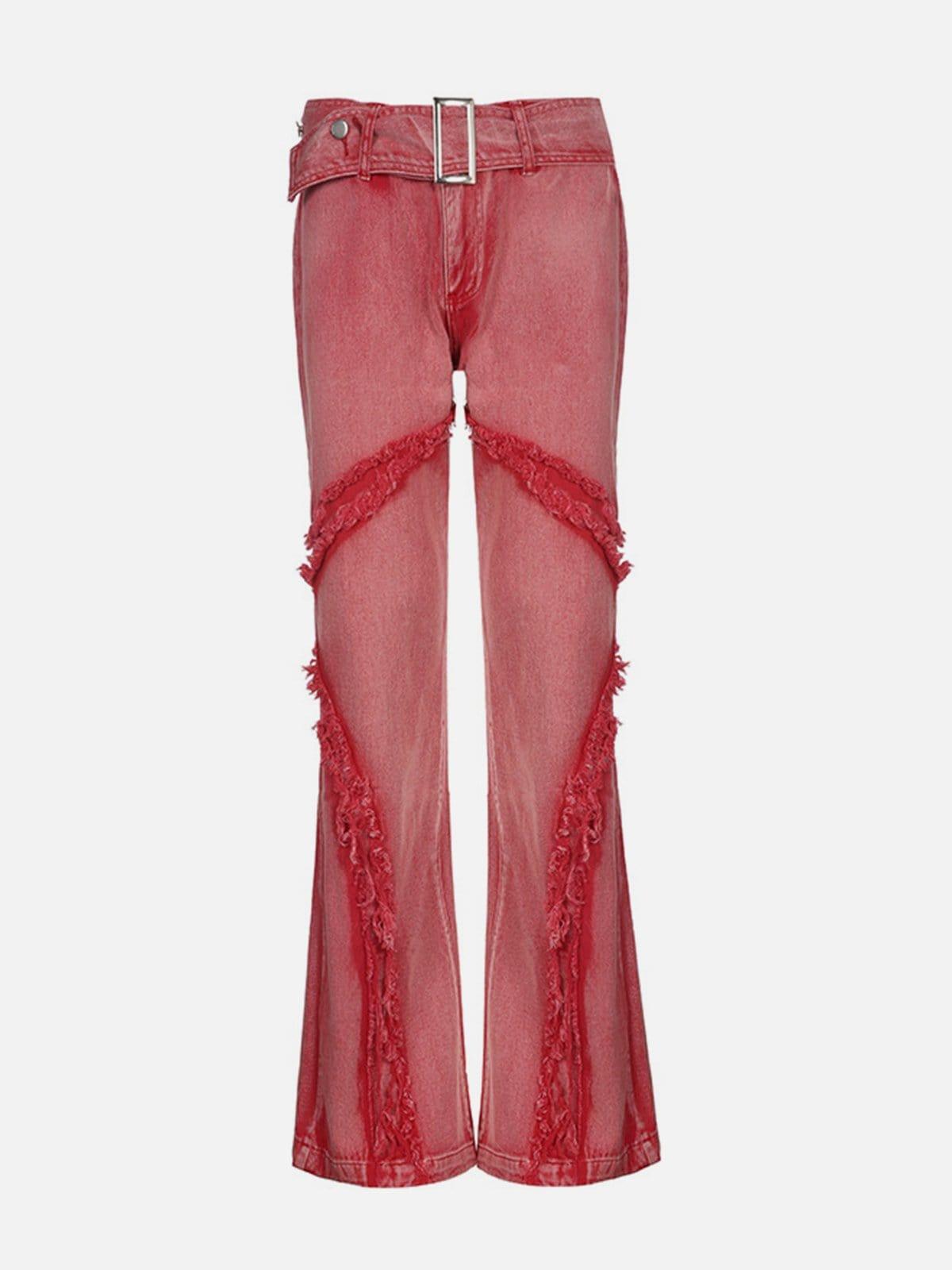 Tassel Patchwork Pants