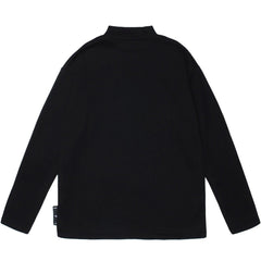 Letter Print Turtleneck Sweatshirt
