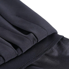 Dark Cross Print High-waist Pleated Skirt