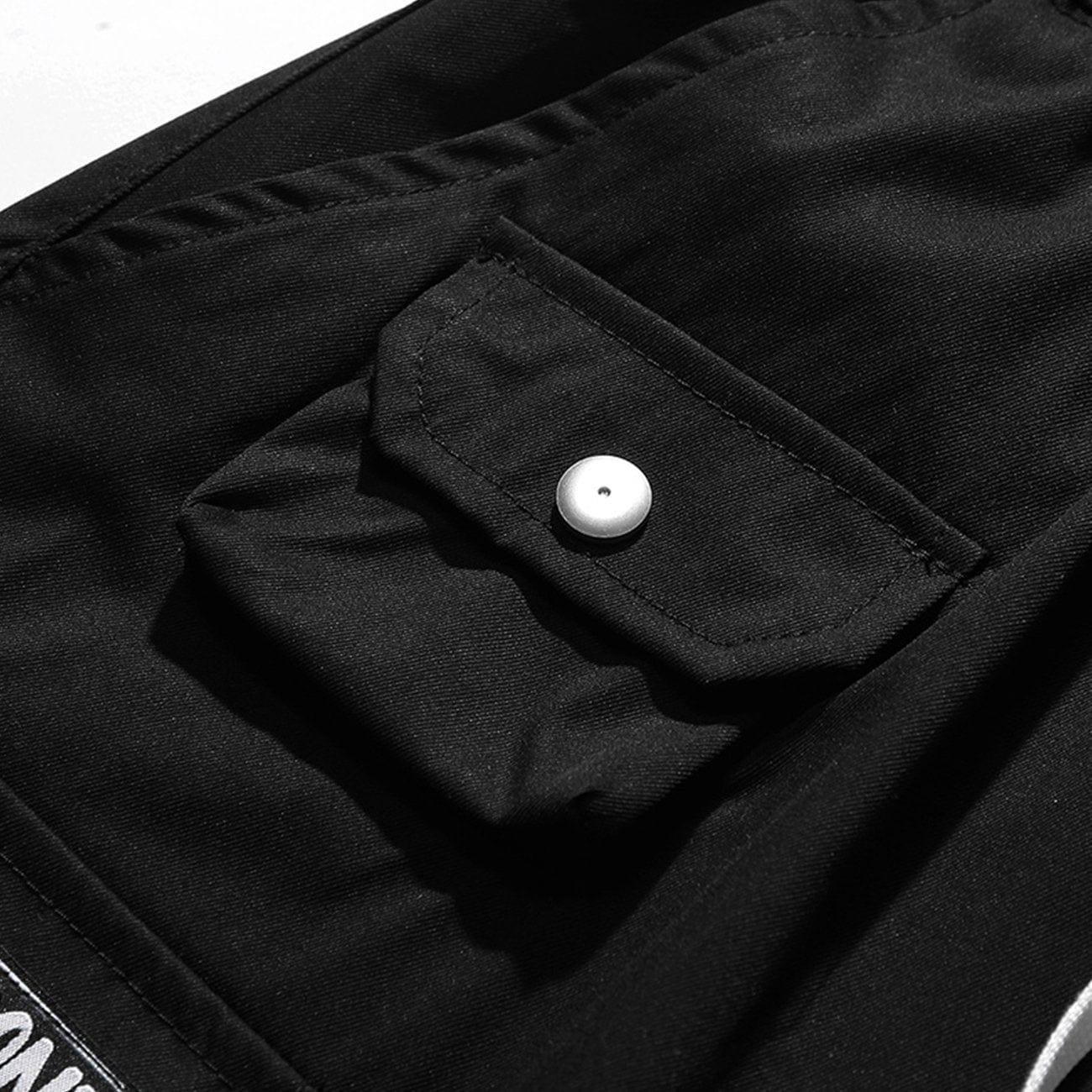 Zip Up Big Pocket Cargo Shorts