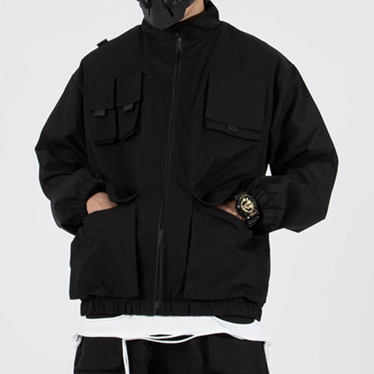 Combat Multi Pockets Bomber Jacket