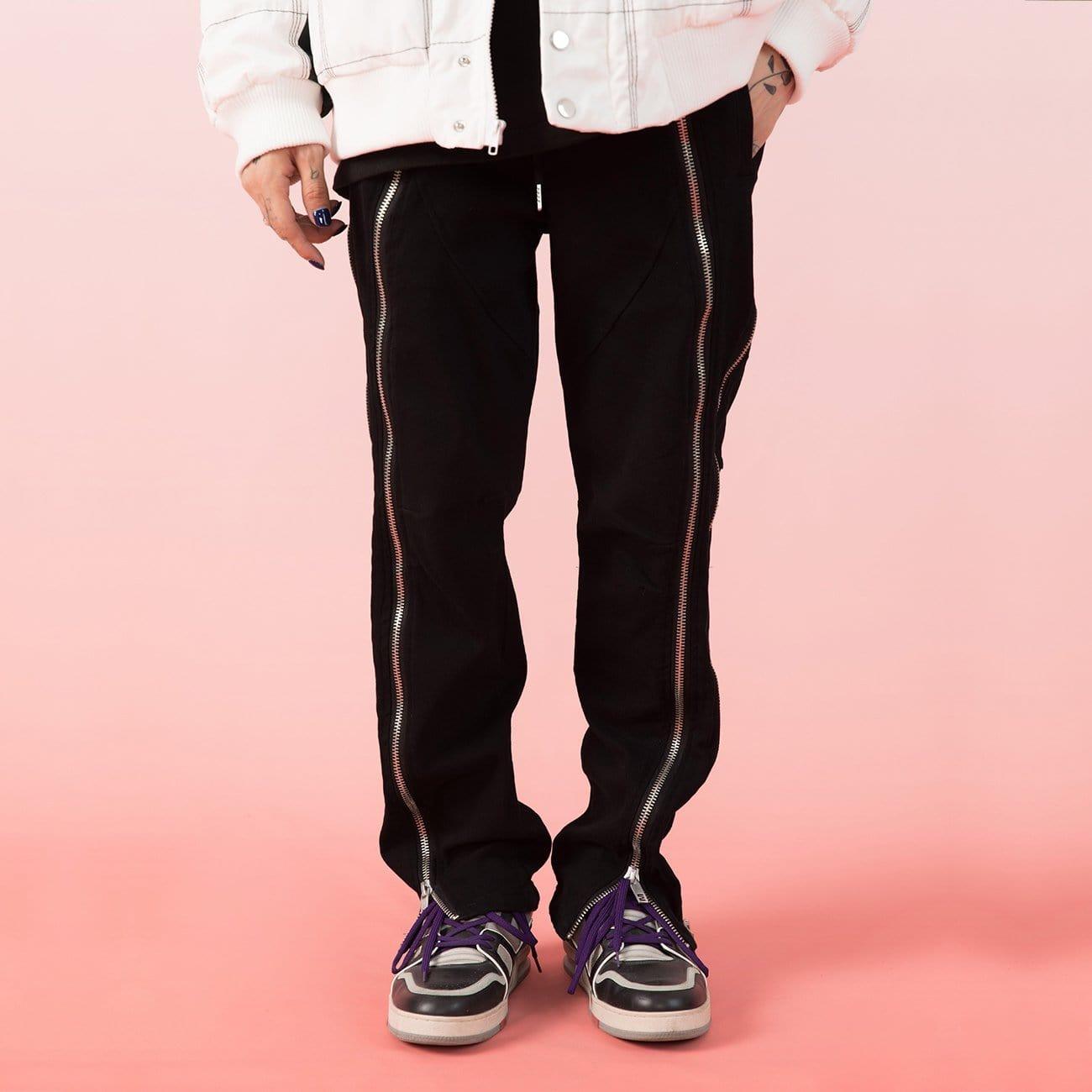 Multi-layer Zipper Pants