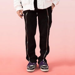 Multi-layer Zipper Pants