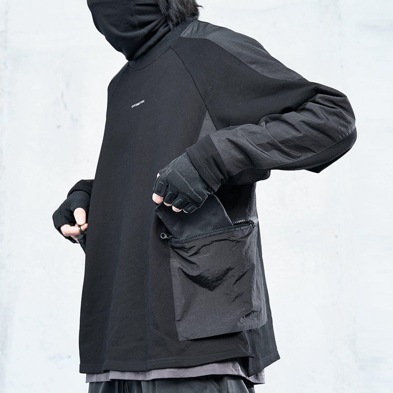 Functional Ninja Patchwork Sweatshirt