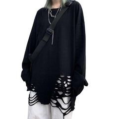 Dark Personalized Hole Sweatshirt