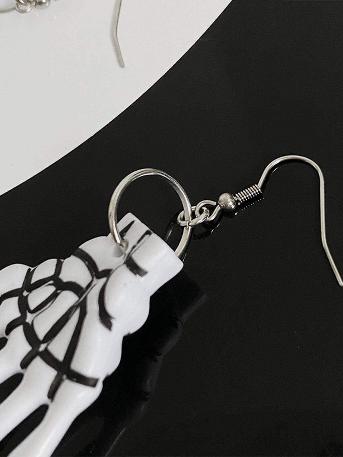 Hip Hop Ghost Hand Earrings